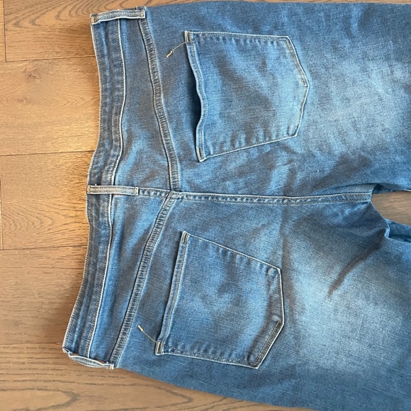 high rise flare crop blue jeans for women plus size 14/32W - Picture 8 of 10